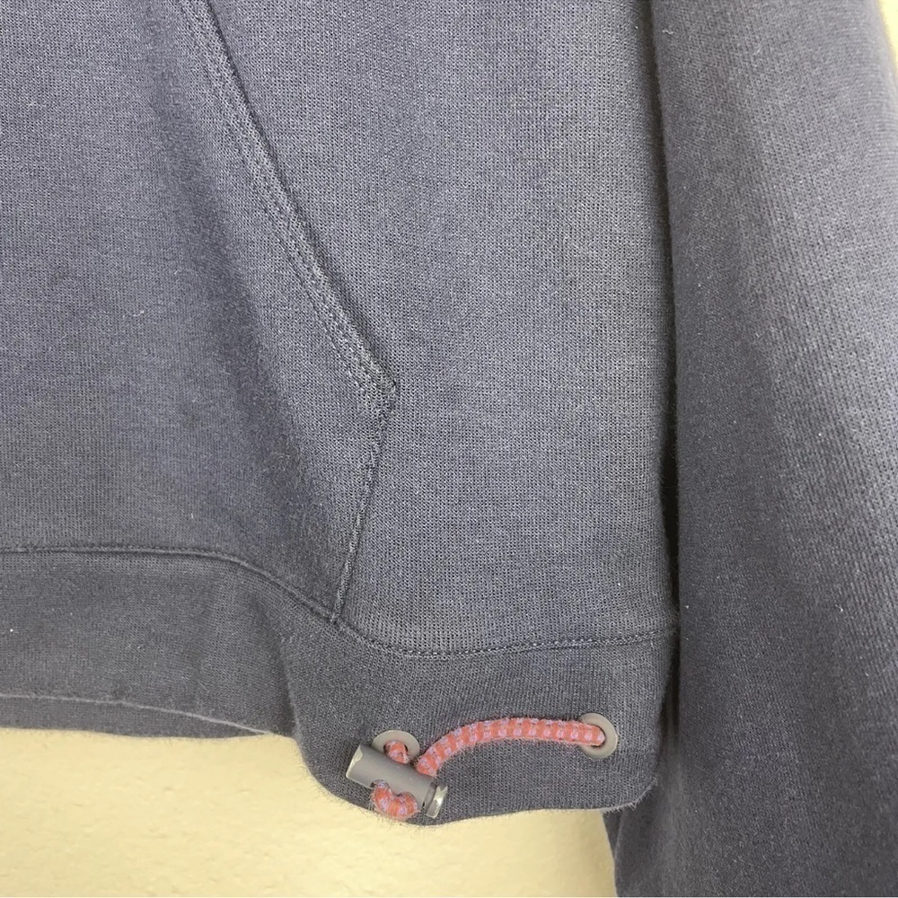 Women’s J. Crew Navy Blue Cropped Hooded Pullover Size XS Sweatshirt - Picture 11 of 11